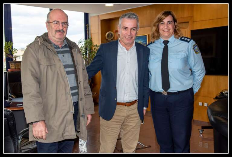 Δήμος Νίκαιας Αγ.Ι.Ρέντη: Συνάντηση του Δημάρχου Κώστα Μαραγκάκη με τους επικεφαλής του Β΄Τμήματος Τροχαίας Πειραιά