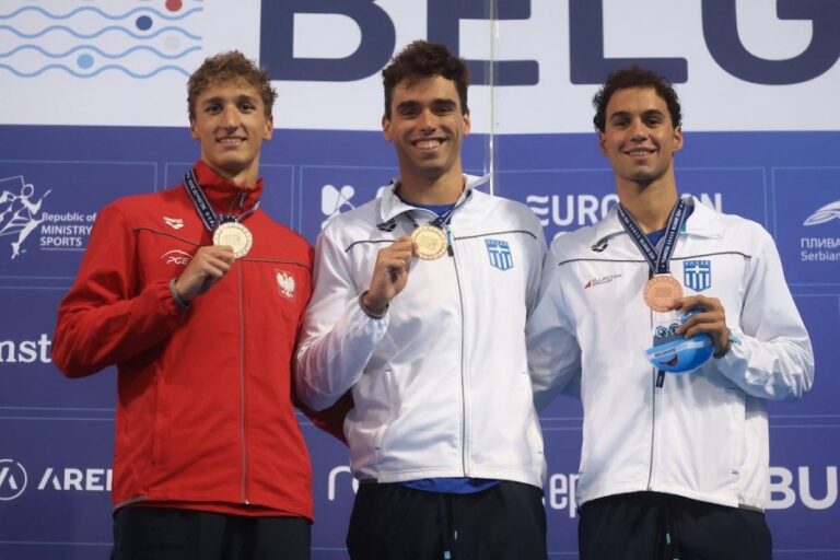 Πρωταθλητής Ευρώπης στα 50μ. ύπτιο ο Χρήστου, τρίτος ο Μακρυγιάννης